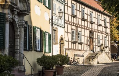 Fachwerkbauweise im Städtchen Seßlach