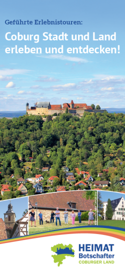 Broschüre Heimatbotschafter Coburger Land